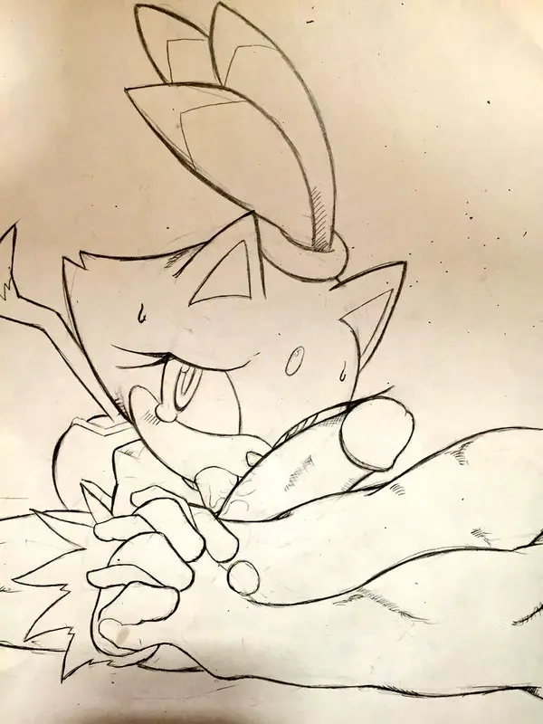 Image blush,female,hi_res,human,looking_at_viewer,hand_holding,licking,licking_penis,male,nude,oral,penis,sweat,tongue_out,lying,tongue,sex,duo,erection,fellatio,looking_away,balls,male/female,anthro,nude_male,tied_hair,genitals,mammal,furrowed_brow,feline,rape,sega,sonic_(series),sonic_the_hedgehog_(series),human_on_anthro,tears,penile,felid,domestic_cat,felis,clothed_female_nude_male,lying_on_back,handholding,anon,looking_to_the_side,blaze_the_cat,drawing,senshion