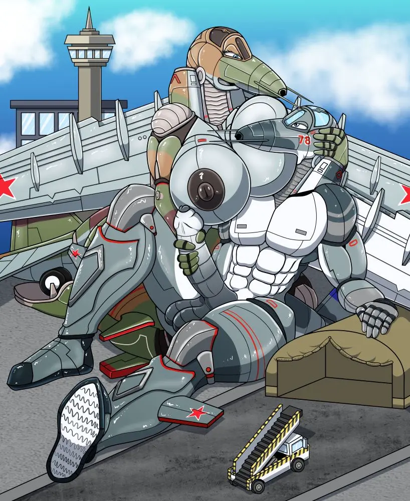 Image 1girls,breasts,female,1boy,male,duo,huge_breasts,handjob,masturbation,breast_sucking,machine,animate_inanimate,living_machine,no_artist_signature,aircraft,aeromorph,living_aircraft,su-25,ullah,ullamaliztli