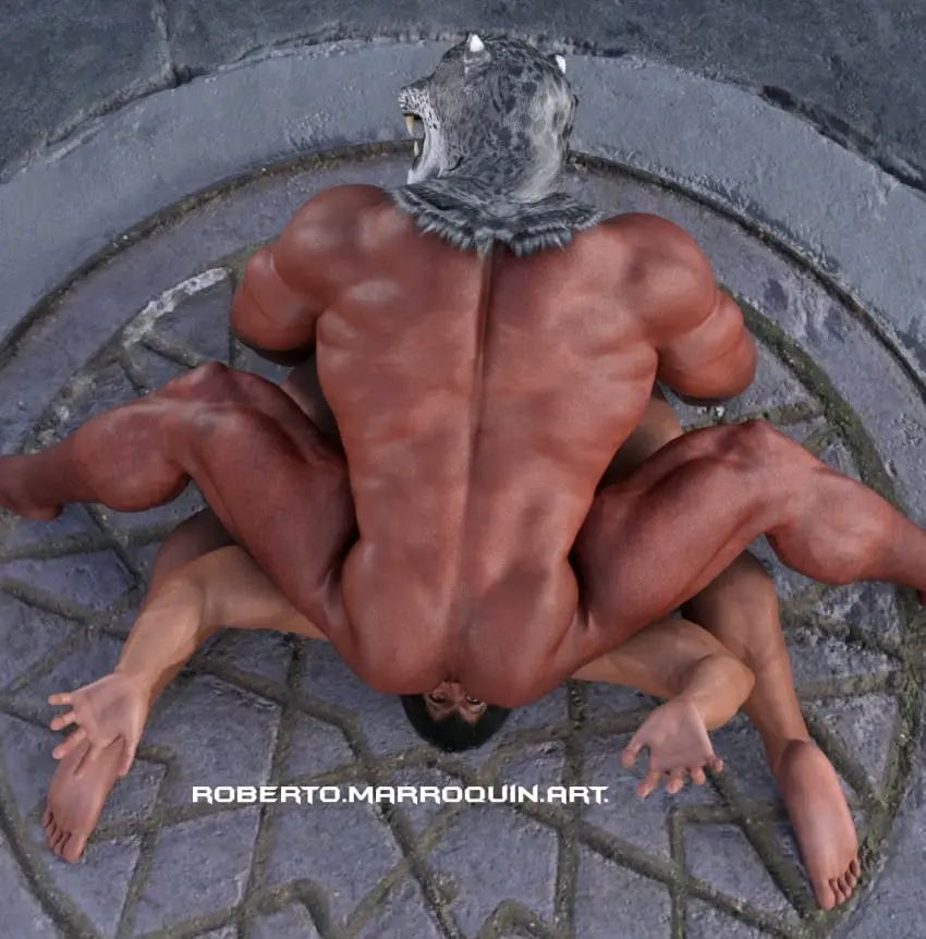 Image male,nude,muscular,muscular_male,2boys,male_only,yaoi,tagme,gay,3d,bara,facesitting,wrestling,tekken,armor_king,marshall_law
