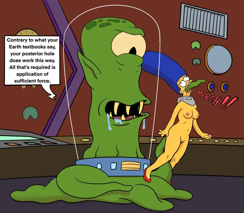 Image 1girls,breasts,female,human,open_mouth,1boy,blue_hair,male,straight,sex,teeth,male/female,size_difference,nude_female,text,green_skin,saliva,tentacle,dialogue,yellow_body,interspecies,tentacle_rape,rape,text_bubble,larger_male,yellow_skin,alien,straight_sex,helmet,1_eye,smaller_female,marge_simpson,the_simpsons,20th_century_studios,all_the_way_through,20th_century_fox,kang,lockandlewd,kodos