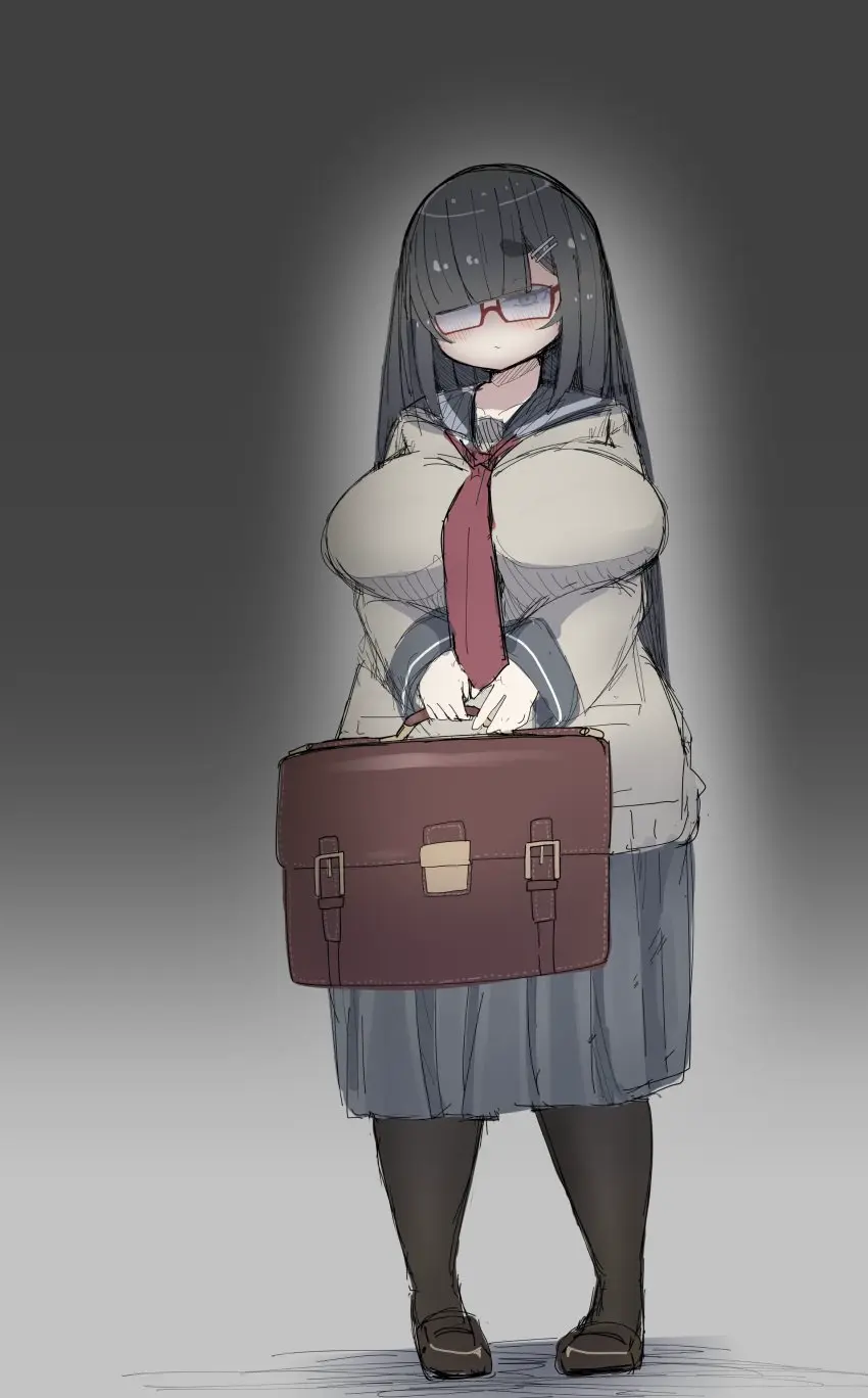 Image 1girls,big_breasts,breasts,female,large_breasts,voluptuous,glasses,huge_breasts,schoolgirl,original,original_character,school_uniform,busty,curvy,curvy_body,curvy_female,curvy_figure,curvaceous,schoolgirl_uniform,long_skirt,o_niwa_haruta