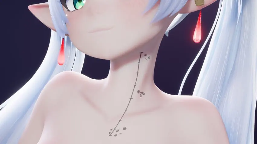 Image 1girls,female,female_only,female_focus,elf,pointy_ears,3d,elf_ears,elf_female,elf_girl,frieren,sousou_no_frieren,penetration_depth_mark,mantis_x