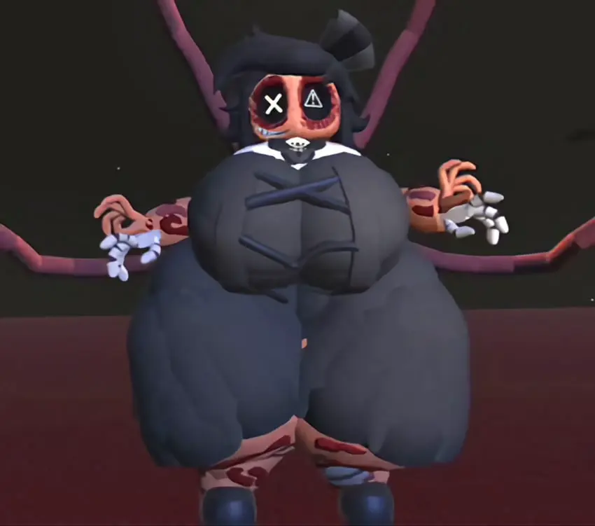 Image 1girls,breasts,clothed,female,female_only,smile,black_hair,ass,bubble_ass,bubble_butt,thick_thighs,huge_breasts,thick,thick_ass,blood,glowing_eyes,sharp_teeth,tentacle,skinsuit,black_dress,teasing,hyper_ass,robot,robot_girl,black_shoes,casual,casual_nudity,bow_ribbon,ass_bigger_than_head,murder_drones,necrophilia,rec_room,recroom,nightmare_waifu,cyn_(murder_drones),bloody_clothes,tessa_elliot,weirdmaker43,cyntessa_(murder_drones),robot_hands
