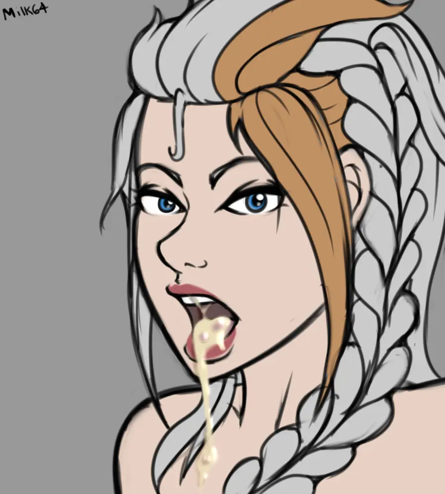 Image 1girls,female,human,light-skinned_female,light_skin,white_hair,cum,cum_in_mouth,cum_on_tongue,multicolored_hair,blonde_hair,warcraft,world_of_warcraft,wow,blizzard_entertainment,jaina_proudmoore,human_(world_of_warcraft),milk64