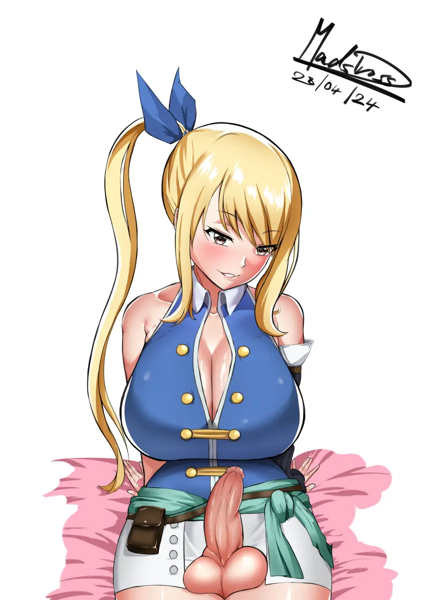 Image big_breasts,breasts,brown_eyes,clothed,clothing,human,light_skin,mostly_clothed,solo,penis,short_hair,big_penis,seductive,seductive_eyes,seductive_look,seductive_smile,thick_thighs,thighs,1futa,erection,futanari,intersex,light-skinned_futa,cleavage,balls,blonde_hair,sitting,testicles,futa_only,smooth_balls,big_balls,dickgirl,miniskirt,skirt,tight_clothing,revealing_clothes,thick_hips,thick_penis,ready_to_fuck,sitting_on_bed,seductive_pose,ballsack,penis_out,tight_clothes,fairy_tail,lucy_heartfilia,tight_skirt,balls_on_leg,sole_futa,madsdross