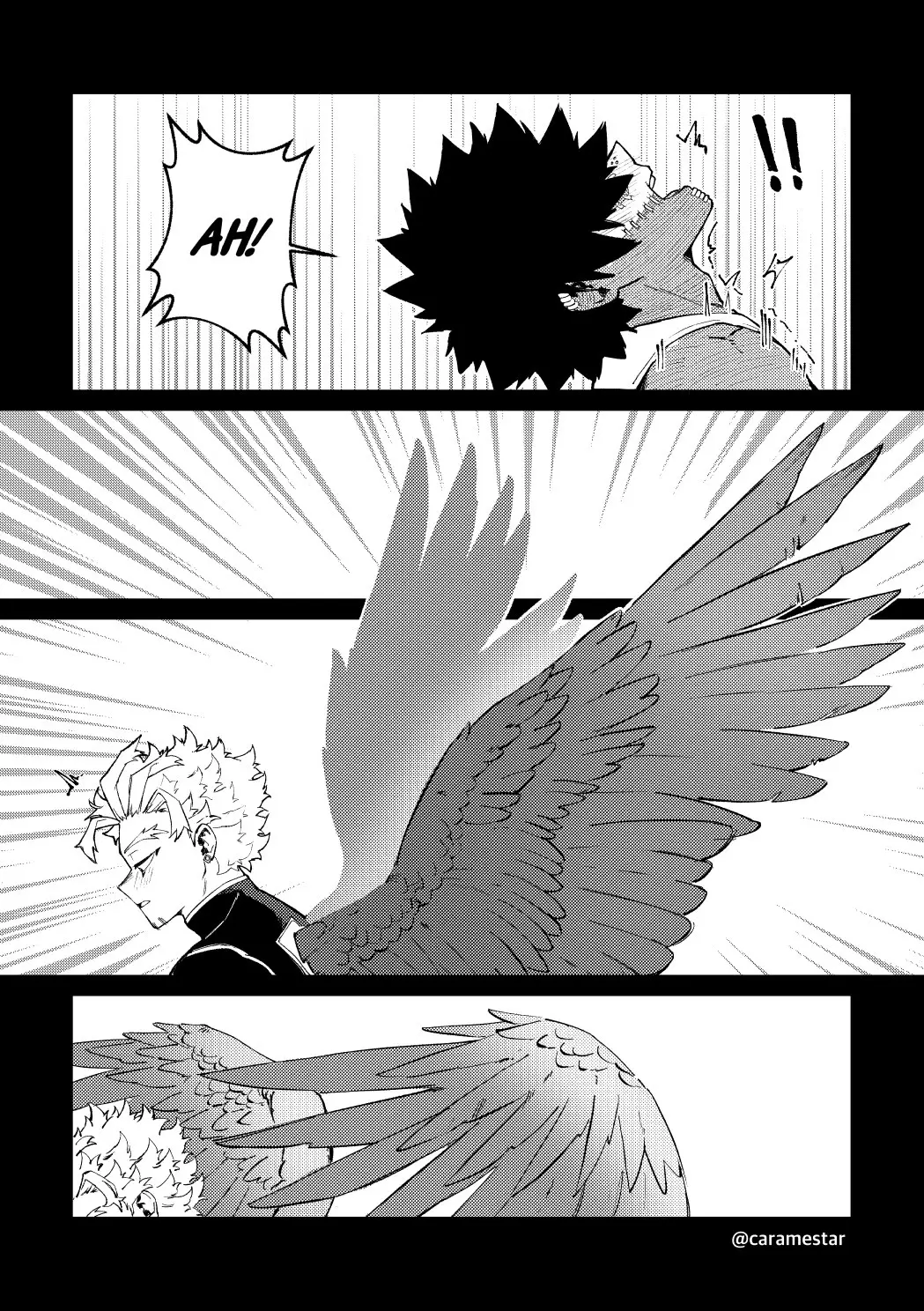 Image male,wings,my_hero_academia,gay,dabi,hawks_(my_hero_academia)