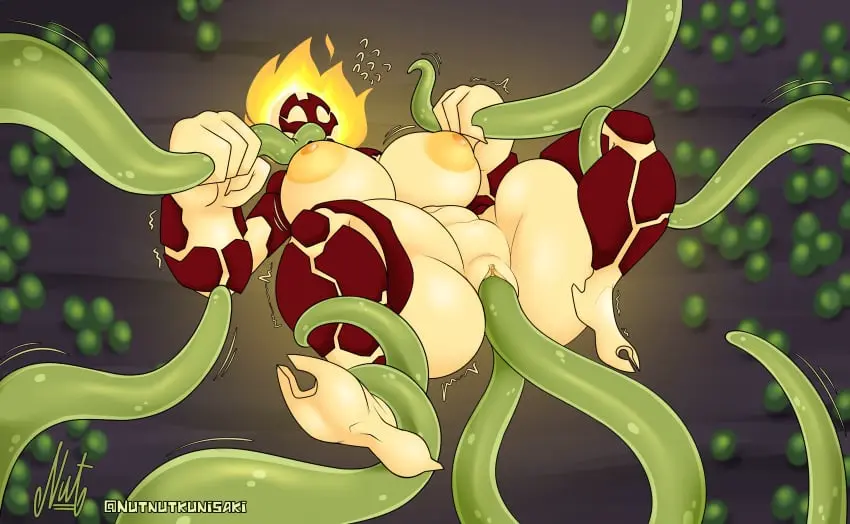 Image 1girls,big_breasts,breasts,female,female_only,large_breasts,female_focus,solo_female,solo_focus,tentacle,tentacle_sex,tentacle_rape,ben_10,chaquetrix,heatblast,pyronite,limax_(ben10),nutnut_kunisaki