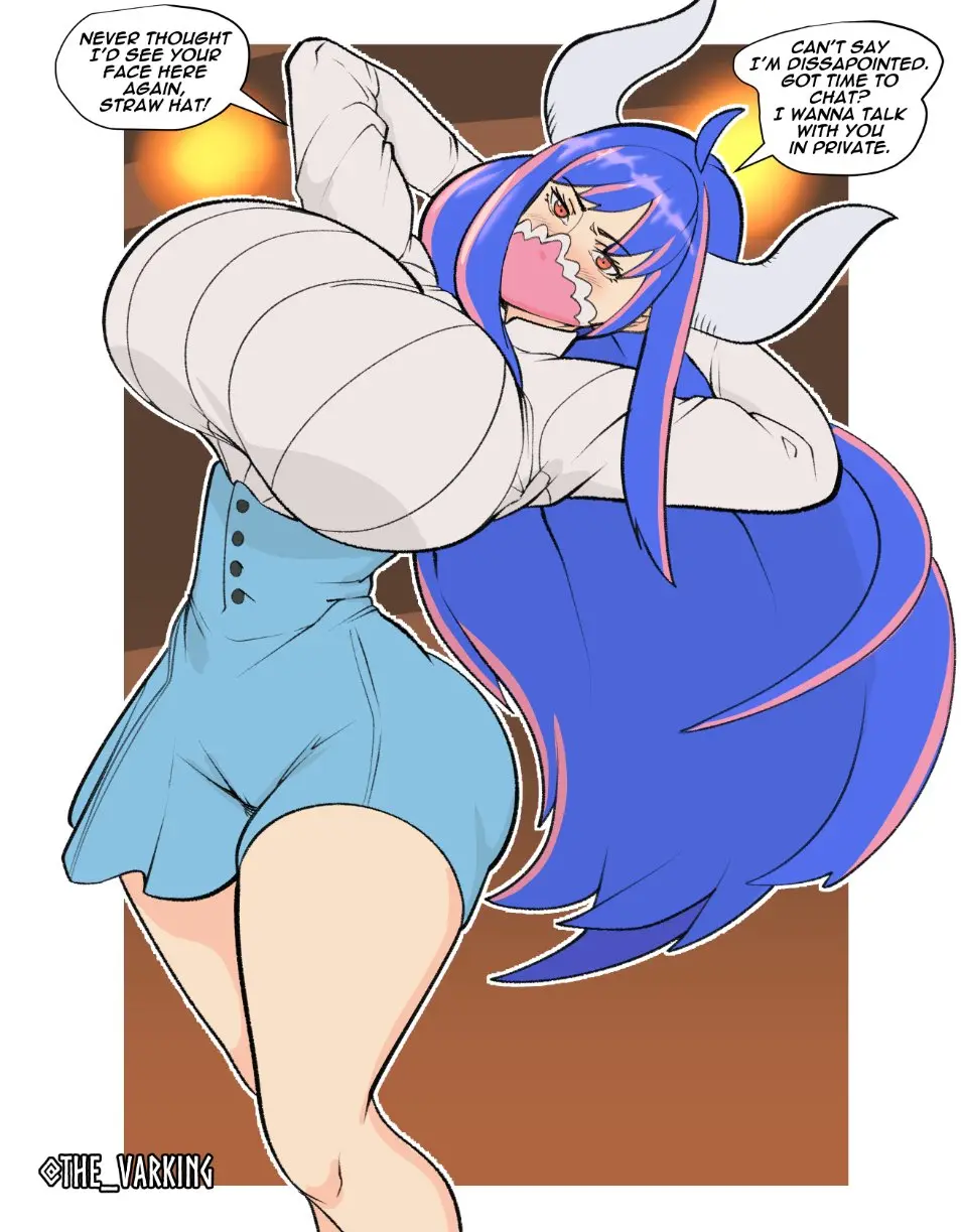 Image 1girls,big_breasts,blush,breasts,clothed,clothing,female,female_only,hi_res,large_breasts,light-skinned_female,light_skin,long_hair,looking_at_viewer,solo,female_focus,thick_thighs,multicolored_hair,one_piece,horns,bare_thighs,color,solo_female,text,breasts_bigger_than_head,massive_breasts,tagme,pink_eyes,shounen_jump,english_text,text_bubble,mask,bare_legs,ulti_(one_piece),the_varking