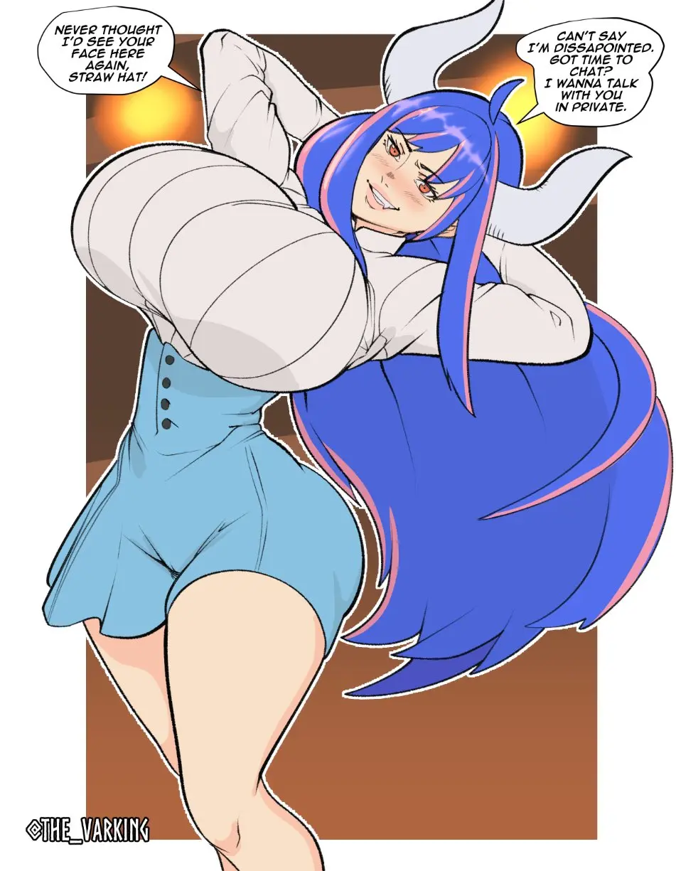 Image 1girls,big_breasts,blush,breasts,clothed,clothing,female,female_only,hi_res,large_breasts,light-skinned_female,light_skin,long_hair,looking_at_viewer,solo,female_focus,thick_thighs,multicolored_hair,one_piece,horns,bare_thighs,color,solo_female,text,breasts_bigger_than_head,massive_breasts,tagme,pink_eyes,shounen_jump,english_text,text_bubble,bare_legs,ulti_(one_piece),the_varking