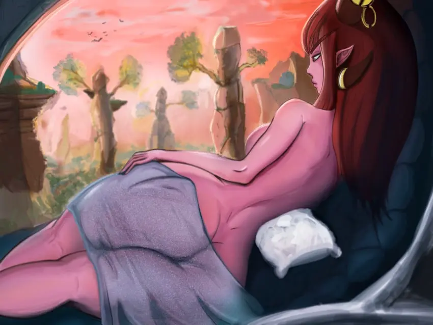 Image 1girls,female,light-skinned_female,light_skin,nude,red_hair,ass,huge_ass,wide_hips,warcraft,world_of_warcraft,pinup,blizzard_entertainment,alexstrasza,fattychaos