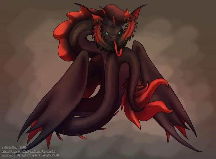 Image solo,licking,male,penis,tongue,male_only,wings,genitals,reptile,scalie,animal_genitalia,animal_penis,feral,feral_only,snake,multi_genitalia,frill_(anatomy),2_penises,diphallia,diphallism,hemipenes,multi_penis,prehensile_penis,icy-marth,winged_snake