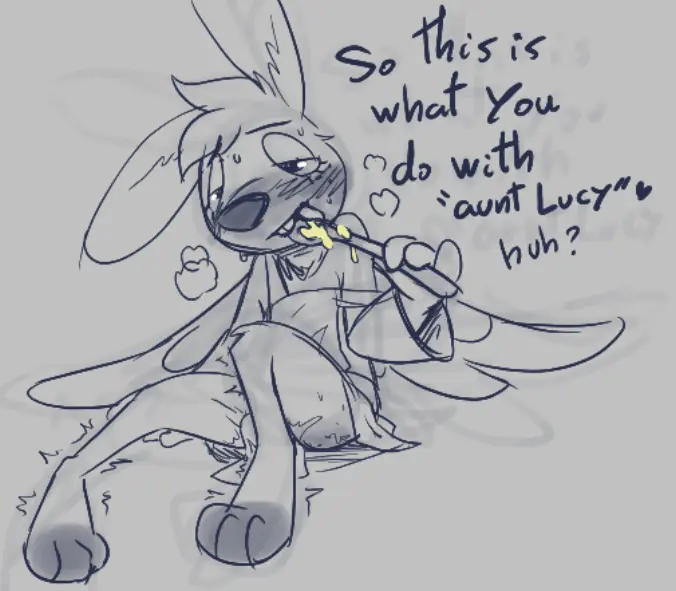 Image blush,clothed,clothing,female,open_mouth,simple_background,solo,sweat,tongue,freckles,eyebrows,teeth,feathered_wings,feathers,wings,anthro,text,sitting,angel,half-closed_eyes,after_sex,looking_pleasured,genital_fluids,bodily_fluids,mammal,dialogue,off_shoulder,english_text,narrowed_eyes,2024,biped,front_view,blush_lines,flat_chest,tuft,lagomorph,leporid,rabbit,buckteeth,vaginal_fluids,digitigrade,spot_color,head_tuft,robe,tremble_spikes,tools,spoon,cutlery,kitchen_utensils,back_wings,freckled_face,holding_spoon,analog_horror,lewd_face,angel_gabby,angel_hare,the_east_patch,angel_hare_(the_east_patch),soulcentinel