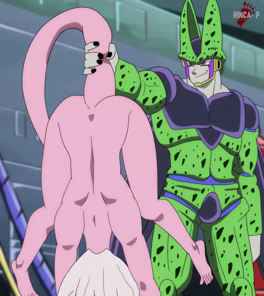 Image 1girls,female,highres,white_hair,male,nude,tail,ass,nude_female,tagme,monster,dragon_ball,dragon_ball_z,absurd_res,grabbing,defeated,smirk,android_21,pink_skin,third-party_edit,stitched,grabbing_tail,hinca-p,cell_(dragon_ball)