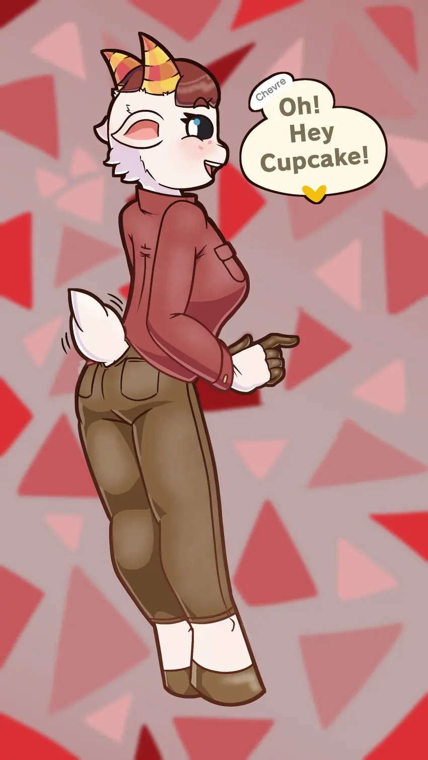 Image blue_eyes,text,alternate_version_available,animal_crossing,text_bubble,goat,chevre_(animal_crossing),equa_cetera_(artist)