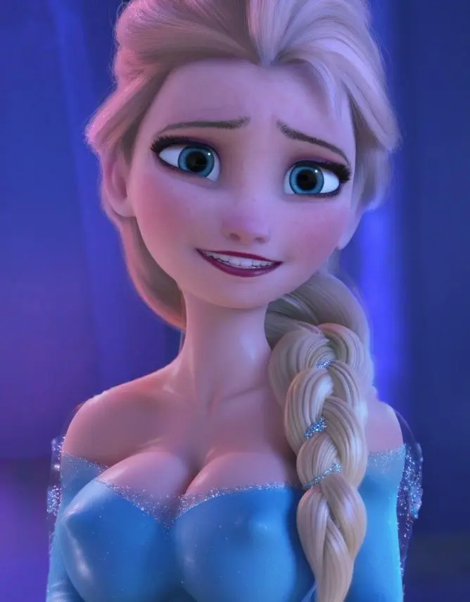Image big_breasts,breasts,female,nipples,smile,disney,disney_princess,edit,screencap,screenshot,elsa_(frozen),frozen_(film),fake_ruidx,edited_screencap,screenshot_edit,rui3delsa
