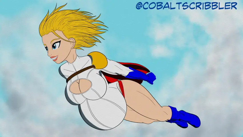 Image big_breasts,breasts,female,large_breasts,blue_eyes,gloves,smiling,sky,bare_thighs,cleavage,pregnant,pregnant_belly,pregnant_female,blonde_hair,cleavage_cutout,busty,tight_clothing,cape,dc,dc_comics,big_thighs,blonde_female,white_leotard,large_thighs,boots,superheroine,costume,boob_window,flying,blue_gloves,superhero_costume,red_cape,kara_zor-l,karen_starr,power_girl,blue_boots,cobaltscribbler,flowing_hair