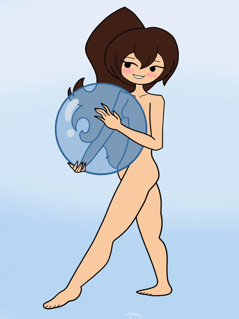 Image blush,breasts,female,covering,covering_breasts,covering_crotch,bubble,covering_pussy,limbros,limb_(limbros),covering_breast,covering_with_object,heretwowoomy,upsidedownpumpkim