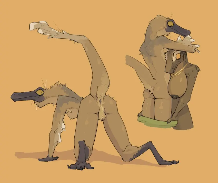 Image breasts,clothing,female,hi_res,male,nude,tail,ass,duo,jewelry,balls,male/female,anthro,anus,necklace,presenting,genitals,reptile,scalie,presenting_hindquarters,undressing,undressing_another,undressing_partner,raised_tail,presenting_anus,bottomwear,bottomwear_down,dinosaur,theropod,tyrannosaurid,tyrannosauroid,tyrannosaurus,tyrannosaurus_rex,jayda_(zagz),jude_(zagz),ornithomimid,zagz