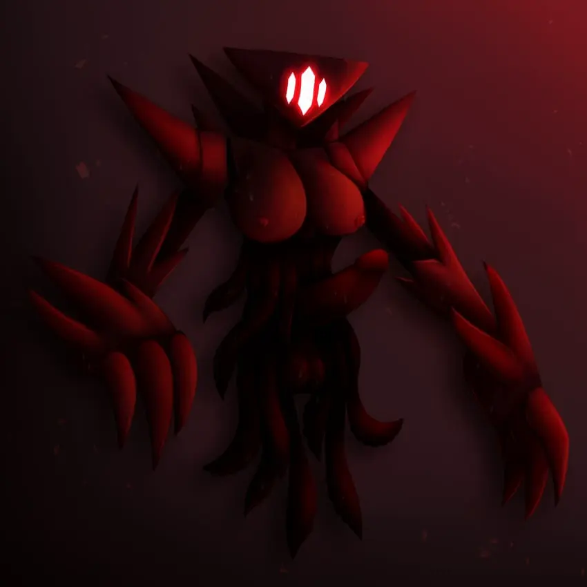 Image big_breasts,breasts,nipples,solo,penis,sweat,big_penis,1futa,erection,futanari,humanoid,humanoid_penis,intersex,areolae,monster,cock,futa_only,self_upload,glowing_eyes,tentacle,glowing,armor,blacksheepiess,overseer_(terrors_of_nowhere),terrors_of_nowhere