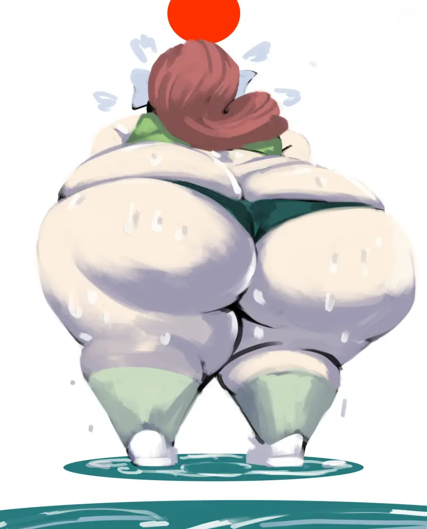 Image 1girls,female,sweat,huge_ass,ponytail,color,fat_ass,tagme,thick,rear_view,sweating,2024,commission,doki_doki_literature_club,huge_thighs,fat,overweight,bbw,monika_(doki_doki_literature_club),sonier103