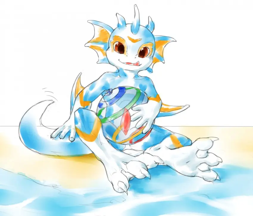 Image solo,male,penis,tail,anthro,mythology,sitting,genitals,claws,toe_claws,fin,marine,scalie,mythological_creature,dragon,mythological_scalie,2020,blue_tail,aquatic_dragon,head_fin,beach_ball,inflatable,arm_fins,fishy_fizz,ball_(object)