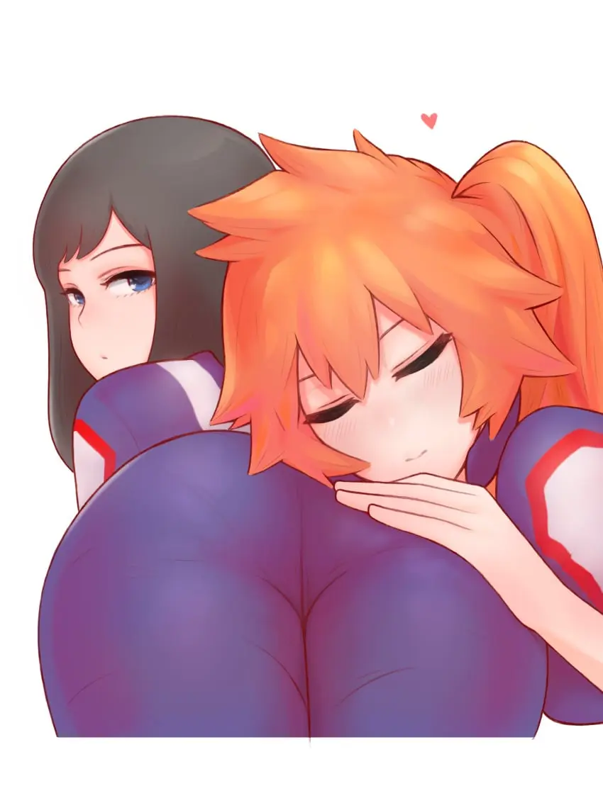 Image female,female_only,light-skinned_female,light_skin,long_hair,simple_background,white_background,2girls,bangs,black_hair,blue_eyes,multiple_girls,ass,big_ass,big_butt,looking_back,ponytail,eyelashes,orange_hair,my_hero_academia,yuri,heart,ass_focus,side_ponytail,laying_down,butt,blush_lines,uniform,sleeping,superheroine,blushing,hand_on_butt,hand_on_ass,eyes_closed,ass_worship,floating_heart,big_eyelashes,sleepy,head_on_ass,pointy_hair,shpo,itsuka_kendou,resting_head,kodai_yui,yui_kodai,ass_pillow,butt_pillow