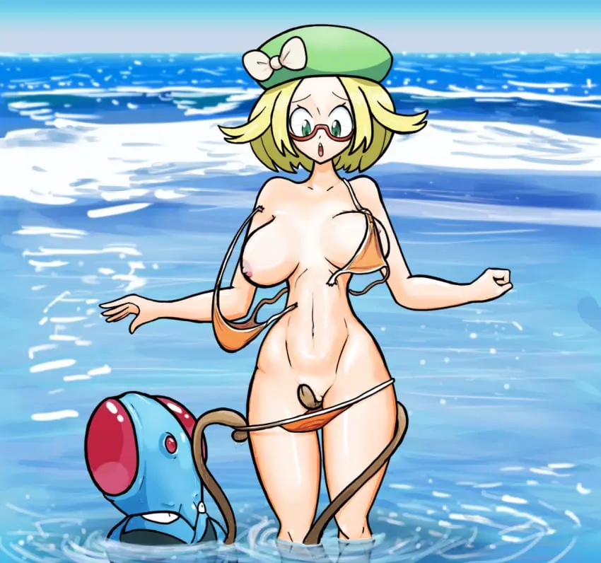 Image big_breasts,breasts,clothing,female,human,nipples,open_mouth,male,navel,pokemon,pokemon_(species),pussy,bikini,green_hat,hat,thick_thighs,duo,headwear,wide_hips,areola,pink_nipples,water,standing_in_water,tan_skin,green_headwear,headgear,orange_clothing,eyewear,glasses,hair,tan_body,blonde_hair,green_eyes,ambiguous_gender,nintendo,tentacle,genitals,mammal,black_eyes,rape,blue_body,pink_areola,legs_together,female_human,front_view,humanoid_genitalia,swimwear,markings,feral,partially_submerged,one_breast_out,rubbing_pussy,brown_tentacles,green_clothing,generation_1_pokemon,humanoid_pussy,pokephilia,pokemon_bw,sea,red_markings,assisted_exposure,bikini_top_removed,male_pokemon/female_human,bianca_(pokemon),stripped_by_tentacles,bikini_bottom_pull,tentacle_on_female,orange_swimwear,torn_swimwear,tentacle_on_pussy,piscirabble,tentacool