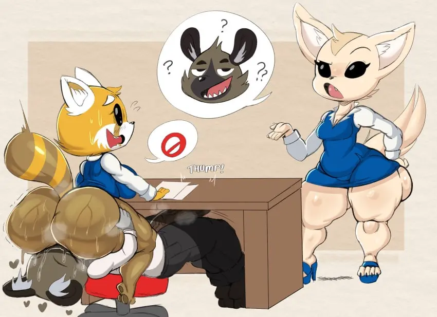 Image breasts,female,1boy,2girls,male,penis,sweat,ass,big_ass,bottom_heavy,bubble_butt,huge_ass,thick_thighs,erection,wide_hips,anthro,fat_ass,thick_ass,sitting,sitting_on_face,sitting_on_person,large_ass,sanrio,facesitting,musk,musk_clouds,office_lady,penis_out,sweaty_ass,desk,dat_ass,aggressive_retsuko,aggretsuko,fenneko,haida,haida_(aggretsuko),retsuko,purple_yoshi_draws,stealth_facesitting