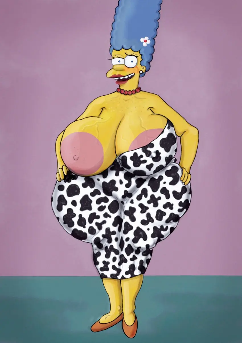 Image 1girls,big_breasts,breasts,female,solo,blue_hair,huge_butt,voluptuous,veins,wide_hips,areola,huge_breasts,massive_breasts,cow_print,mother,mature,big_areola,wife,full_body,fat,fat_female,huge_nipples,yellow_skin,bbw,marge_simpson,the_simpsons,20th_century_studios,20th_century_fox