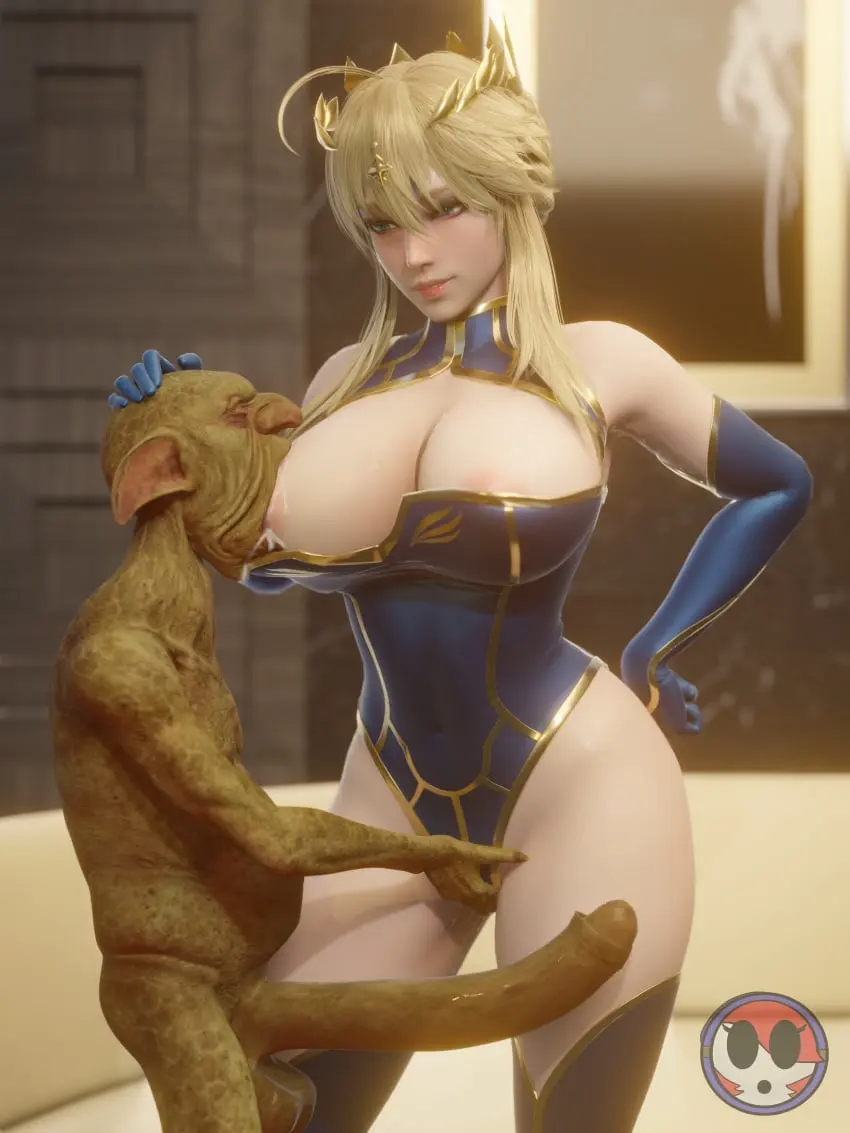 Image 1girls,big_breasts,breasts,female,large_breasts,light-skinned_female,light_skin,1boy,blue_eyes,elbow_gloves,male,penis,short_hair,sidelocks,bare_shoulders,cleavage,balls,size_difference,blonde_hair,green_skin,monster,pussy_juice,saliva,lactation,3d,fingering,breast_sucking,interspecies,monster_cock,smaller_male,leotard,height_difference,larger_female,fate_(series),breastfeeding,one_breast_out,nsmonitafw,crown,long_penis,goblin_male,goblin,ugly_bastard,fate/grand_order,type-moon,artoria_pendragon,artoria_pendragon_(lancer),green-skinned_male,ryanreos