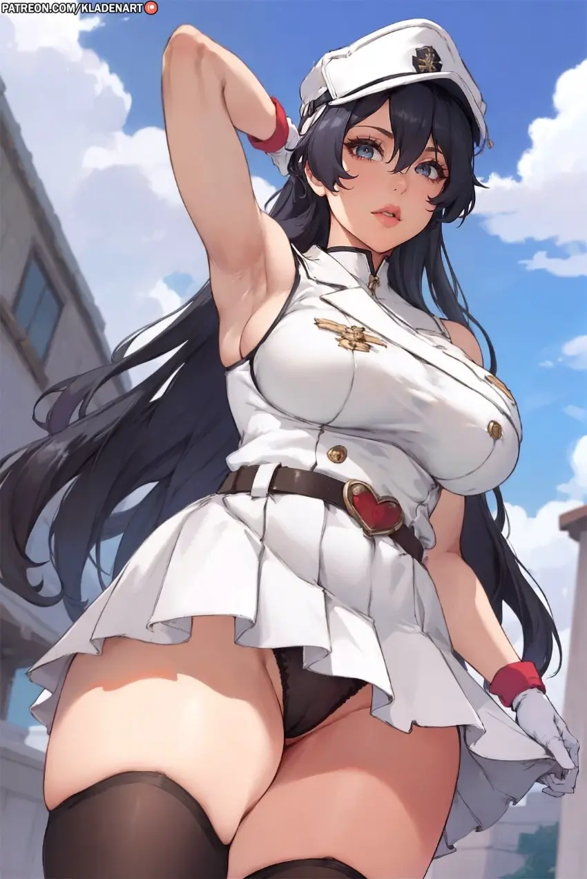 Image 1girls,big_breasts,blush,breasts,clothing,female,female_only,large_breasts,light-skinned_female,light_skin,long_hair,shiny_skin,smile,solo,standing,bangs,black_hair,background,panties,ass,big_ass,seductive_look,headwear,milf,wide_hips,watermark,armpits,dutch_angle,hips,sky,ai_generated,artist_name,bare_thighs,cleavage,collarbone,looking_away,solo_female,solo_focus,white_clothing,hair,huge_breasts,stable_diffusion,stockings,mole,curvy_body,curvy_female,curvy_figure,curvy_hips,inviting,dark_hair,mature_female,cameltoe,hair_between_eyes,skindentation,outdoors,red_lipstick,fit,fit_female,hourglass_figure,closed_mouth,revealing_clothes,white_gloves,belt,lipstick,big_thighs,curvaceous,bleach,wife,breast_focus,big_hips,front_view,military_uniform,peaked_cap,asian,asian_female,full_body,fully_clothed,huge_thighs,large_thighs,bleach:_the_thousand-year_blood_war,revealing_outfit,toned,toned_female,white_skirt,black_thighhighs,upskirt,arms_behind_back,dark_eyes,sailor_uniform,japanese_female,no_sex,white_jacket,hair_clips,kladenart,moles,zettai_ryouiki,bambietta_basterbine,revealing,kladen