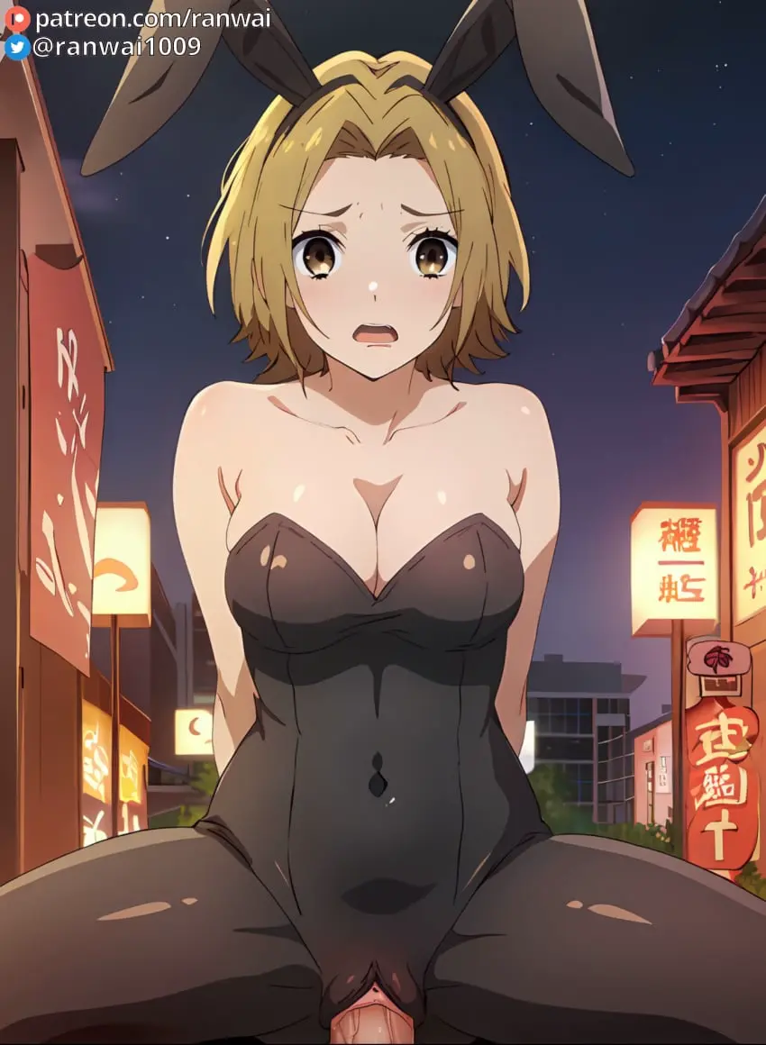 Image breasts,female,large_breasts,yellow_eyes,sex,ai_generated,cowgirl_position,blonde_hair,stable_diffusion,vaginal_penetration,vaginal_sex,bunny_girl,bunnysuit,bondage,anime,ranwai,horimiya,yoshikawa_yuki,yoshikawa_yuki_(horimiya)
