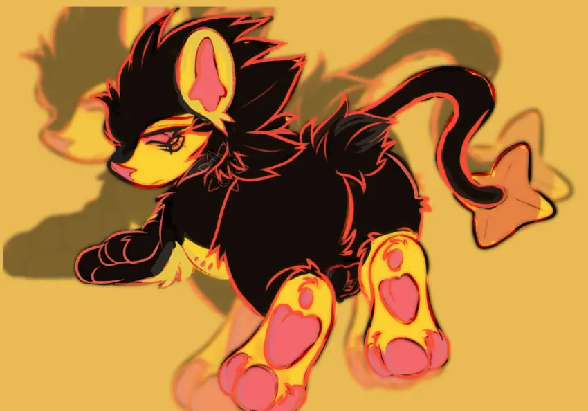 Image hi_res,solo,pokemon,pokemon_(species),shiny_pokemon,ass,bedroom_eyes,seductive,feet,balls,anus,ambiguous_gender,nintendo,presenting,fur,mammal,paws,yellow_body,yellow_fur,narrowed_eyes,presenting_hindquarters,tuft,generation_4_pokemon,feral,felid,foot_focus,lion,pantherine,pawpads,hindpaw,belly_nipples,luxray,shinx,balls_tuft,starrmutt