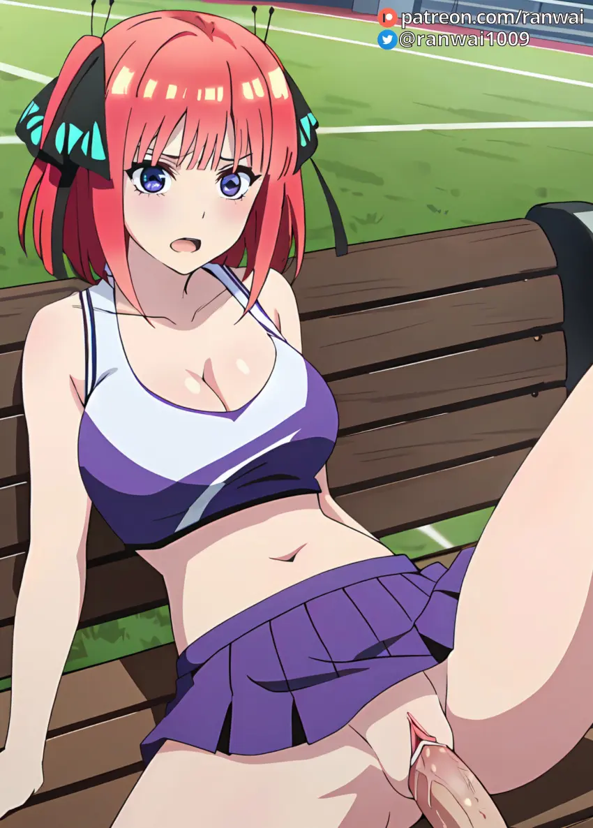 Image breasts,female,large_breasts,open_mouth,blue_eyes,navel,penis,pussy,sex,uncensored,erection,ai_generated,cowgirl_position,pink_hair,spread_legs,stable_diffusion,vaginal_penetration,vaginal_sex,anime,ranwai,cheerleader,cheerleader_outfit,go-toubun_no_hanayome,nakano_nino