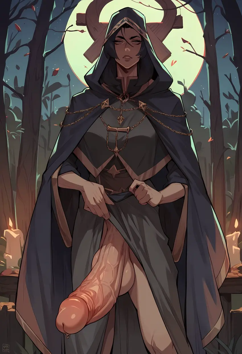 Image female,penis,big_penis,1futa,futanari,intersex,ai_generated,balls,futa_only,big_balls,taller_female,cultist