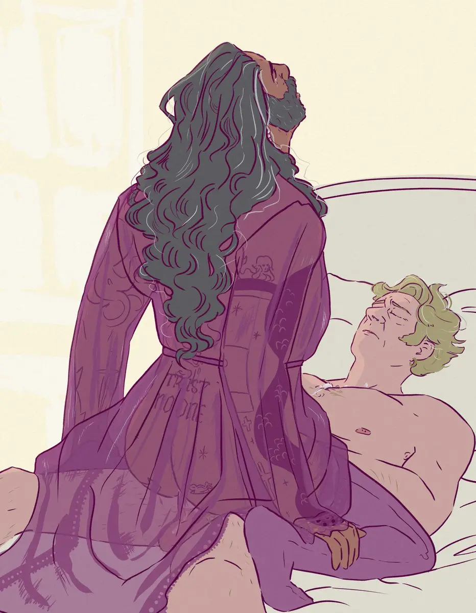 Image long_hair,cum,male,2boys,anal_sex,cum_in_ass,male_only,yaoi,balls,blonde_hair,stockings,gay,gay_sex,penetration,bara,old_male,see-through_clothing,beard,messy,cum_on_chest,robe,pirate,long_hair_male,nightgown,our_flag_means_death,stede_bonnet,blackbeard,edward_teach,salt_and_pepper_hair,head_tilted_back,babykittenteach,cowboy_position,subtle_balls