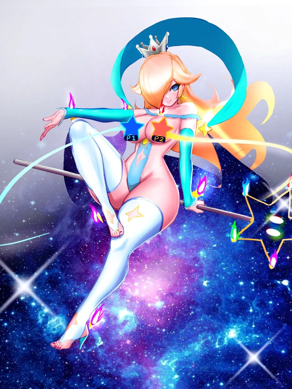 Image 1girls,breasts,female,large_breasts,solo,blue_eyes,navel,thighhighs,wide_hips,belly_button,tagme,blonde_hair,goddess,navel_cutout,detached_sleeves,mario_(series),nintendo,hourglass_figure,high_heels,space,stars,purple_nails,star-shaped_pupils,functionally_nude,functionally_nude_female,staff,super_mario_galaxy,princess_rosalina,purple_nail_polish,cursor,goddess_rosalina_(awesomeerix),jaxdrawz,star_censor,star_cutout