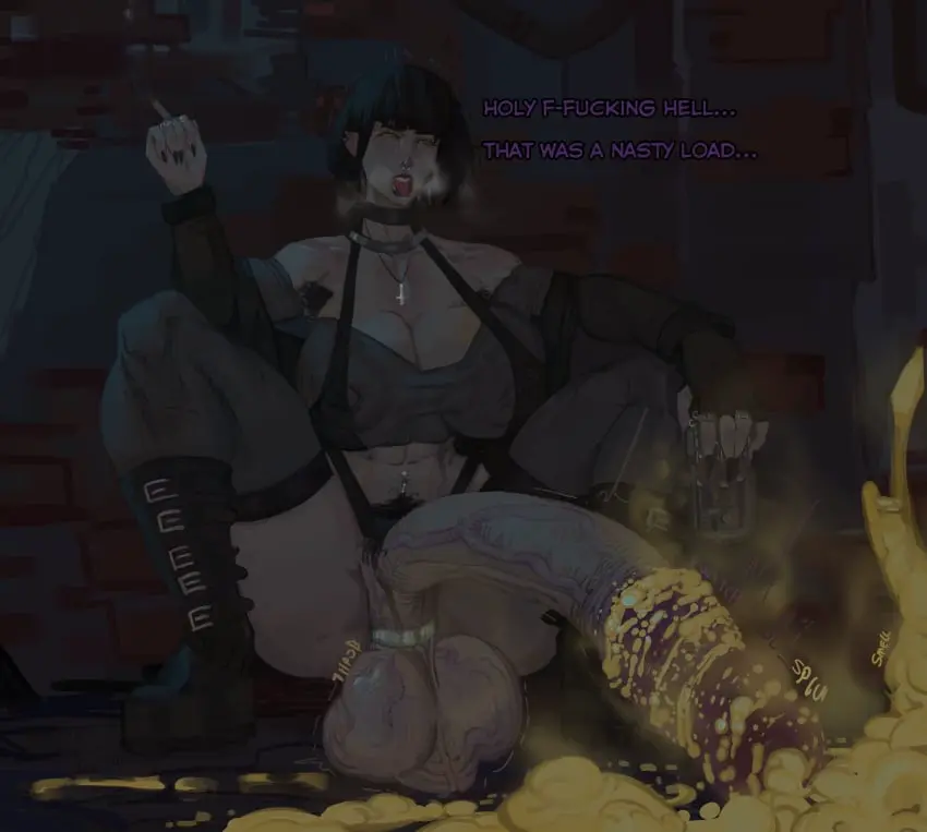 Image big_breasts,breasts,clothed,clothing,hi_res,human,light_skin,open_mouth,solo,black_hair,cum,penis,tongue_out,tongue,big_penis,thick_thighs,1futa,erection,futanari,intersex,areolae,balls,huge_cock,huge_breasts,piercing,text,green_eyes,ahe_gao,futa_only,pubic_hair,big_balls,dialogue,ear_piercing,bottomless,squatting,english_text,huge_balls,solo_futa,excessive_cum,legwear,2024,big_areola,tears,ahegao,boots,goth,goth_girl,cigarette,cross_necklace,mostly_nude,smoking,piercings,after_orgasm,cock_ring,cross,cum_on_floor,smegma,thick_cum,better_version_at_source,twitter_sample,goth_futa,upside_down_cross,excessive_smegma,disgusting_cum,zyldark,smegmafied_cum,fumes