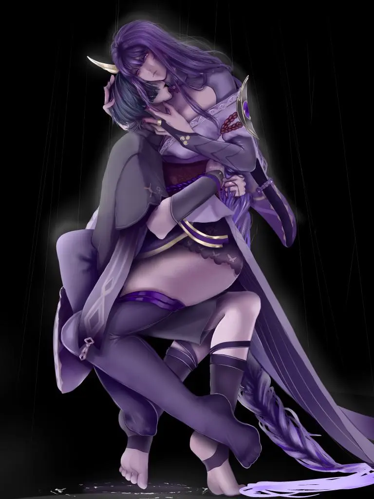 Image female,milf,tagme,genshin_impact,bigger_female,incest,mommy,mommy_kink,stirrup_legwear,raiden_shogun,mother_and_son,scaramouche_(genshin_impact),ange510763