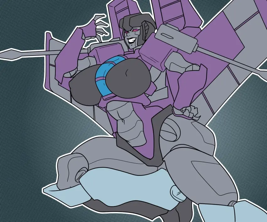 Image 1girls,big_breasts,breasts,breasts_out,female,female_only,large_breasts,red_eyes,solo,thick_thighs,thighs,muscular,midriff,solo_female,hourglass_figure,no_humans,muscular_female,alien,alien_girl,armor,robot,robot_girl,robot_humanoid,alien_humanoid,armored_female,transformers,alien_female,cybertronian,robot_female,decepticon,seeker_(transformers),slipstream,warning_winter