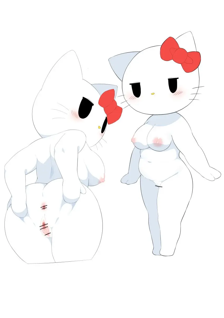 Image big_breasts,blush,breasts,female,hi_res,looking_at_viewer,nipples,solo,navel,nude,pussy,ass,big_butt,looking_back,belly,anthro,anus,absurd_res,censored,genitals,mammal,feline,2024,felid,domestic_cat,felis,sanrio,hello_kitty,hello_kitty_(series),hello_kitty_(character),kitty_white,umisag85rabb99