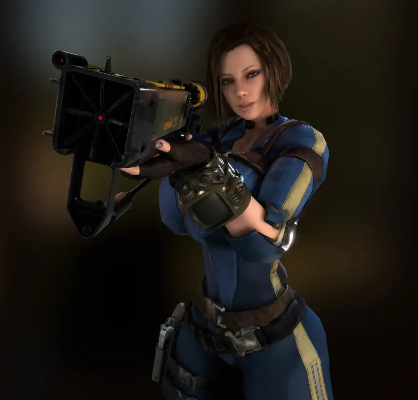 Image 1girls,breasts,brown_eyes,clothed,clothing,female,female_only,human,open_clothes,solo,gloves,thick_thighs,thighs,wide_hips,cleavage,clothed_female,solo_female,huge_breasts,breasts_bigger_than_head,breasts_bigger_than_torso,gigantic_breasts,pale_skin,brown_hair,3d,hourglass_figure,slim_waist,holding_object,alternate_breast_size,3d_(artwork),bodysuit,computer,fingerless_gloves,holding_weapon,weapon,electronics,epic_games,bethesda_softworks,fallout,gun,human_female,holding_gun,vault_suit,wristwear,handgun,pip-boy,vaako,open_bodysuit,firearm,bulletstorm,people_can_fly,trishka_novak