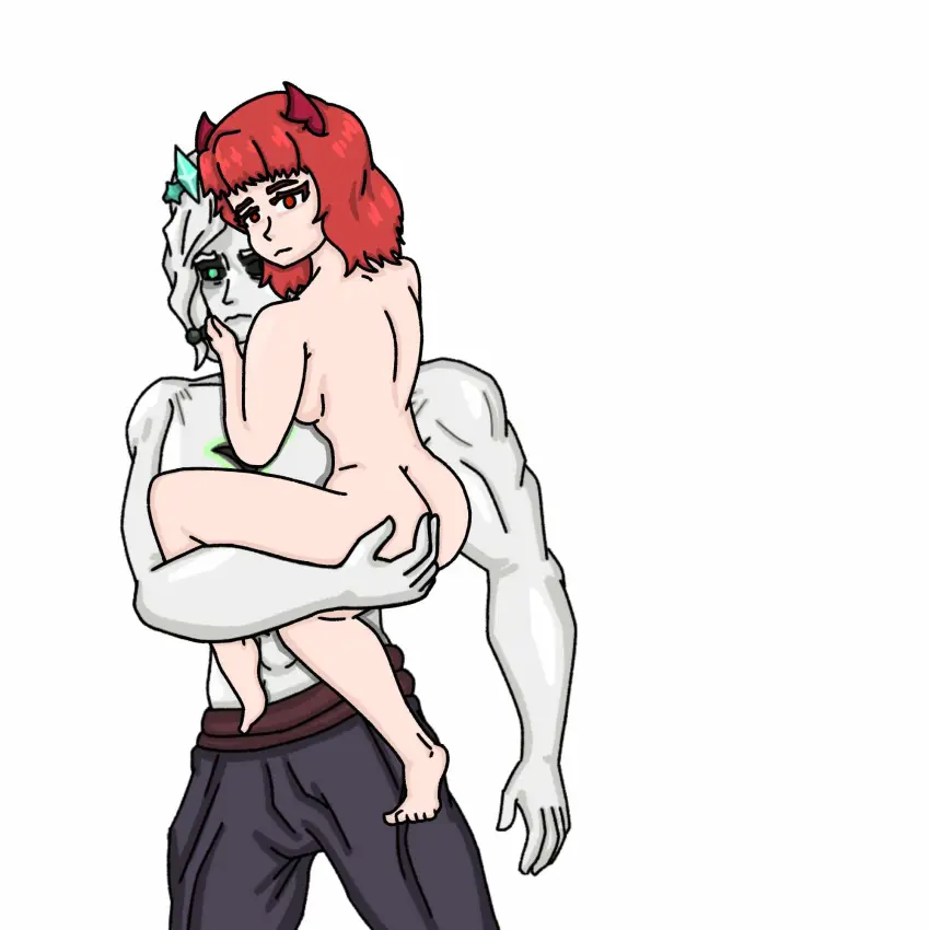 Image 1girls,female,1boy,male,red_hair,nude_female,demon,viego_(league_of_legends),ina,ina_mdz,ina_vt,inamdz