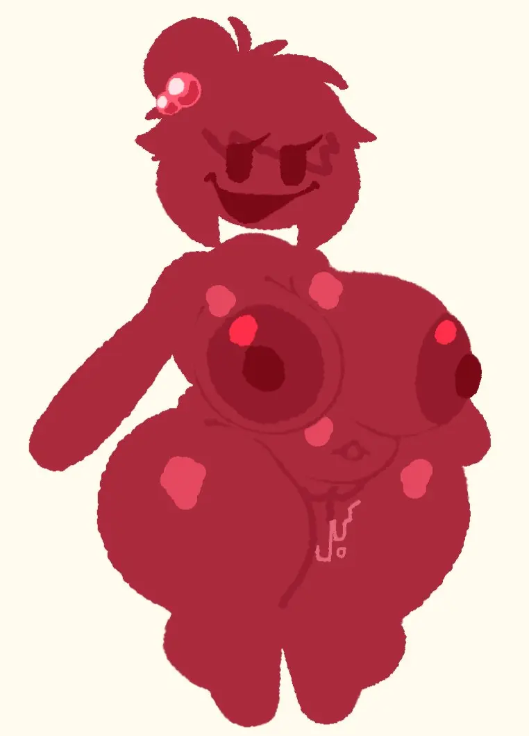 Image 1girls,breasts,female,female_only,nipples,solo,nude,pussy,ass,thick_thighs,barefoot,areolae,belly,color,digital_drawing_(artwork),solo_female,huge_breasts,nude_female,completely_nude,naked,pussy_juice,completely_nude_female,naked_female,chubby,chubby_female,full_body,red_body,pixel_art,five_nights_at_freddy's,fnaf,fnf_mods,friday_night_funkin,ass_bigger_than_head,pixel_(artwork),red_areola,pixel,moroon_(friday_night_funkin),moroon_gag,ourple_guy_(fnf_mod),drazercd