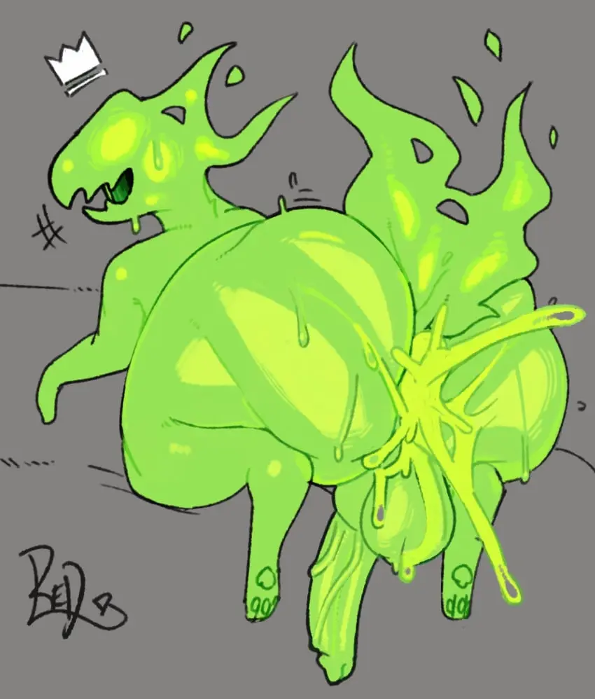 Image hi_res,solo,cum,male,sweat,ass,big_butt,sweaty_butt,cum_in_ass,male_only,anthro,cum_inside,monster,absurd_res,after_sex,genital_fluids,bodily_fluids,anthrofied,glowing,colored_cum,unusual_bodily_fluids,unusual_cum,unusual_genital_fluids,glowing_cum,horror_(nuclear_throne),redactedinlight