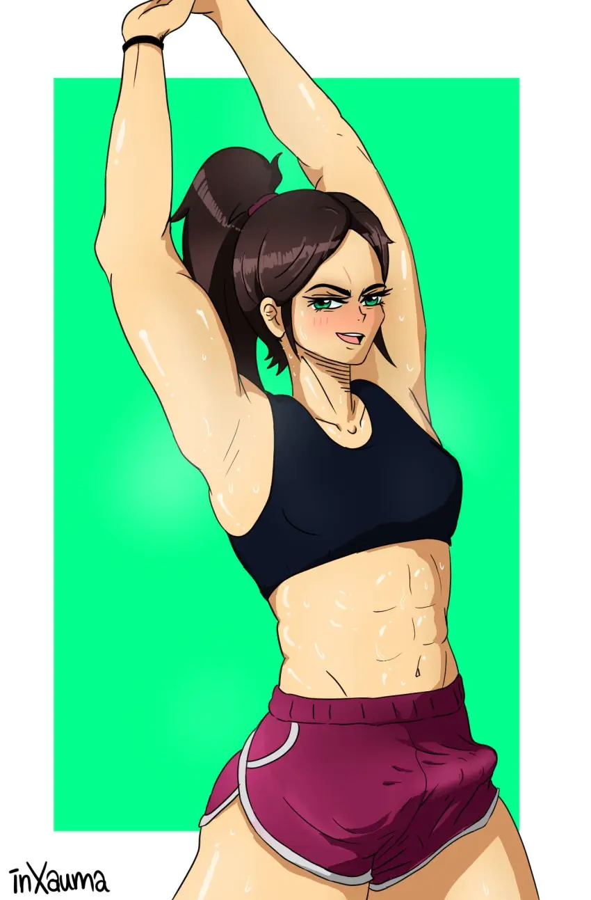 Image breasts,clothed,clothing,female,human,light_skin,solo,standing,penis,sweat,big_penis,1futa,erection,futanari,intersex,light-skinned_futa,muscular,armpits,arms_up,futa_only,self_upload,bulge,erection_under_clothes,dickgirl,shorts,sweaty,fully_clothed,muscular_female,bulge_through_clothing,muscles,penis_under_clothes,alternate_version_at_source,buff,penis_shaped_bulge,bulge_to_side,inxauma