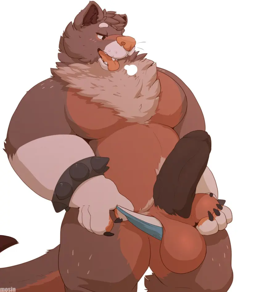 Image blush,clothing,hi_res,simple_background,solo,white_background,male,penis,tail,tongue_out,tongue,underwear,big_penis,thick_thighs,erection,humanoid_penis,male_only,belly,digital_drawing_(artwork),digital_media_(artwork),jewelry,balls,anthro,big_balls,fur,genitals,mammal,paws,clothing_aside,bracelet,foreskin,uncircumcised,biped,humanoid_genitalia,breath,brown_fur,mustelid,glans,were,brown_body,spikes,overweight,humanoid_hands,spiked_bracelet,panting,overweight_male,2020,overweight_anthro,underwear_aside,musteline,true_musteline,weasel,mosin