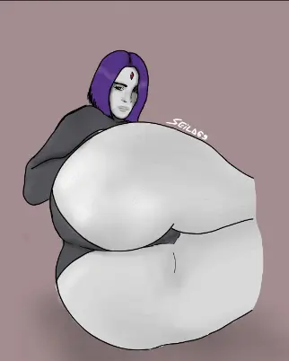 Image 1girls,female,female_only,solo,big_ass,thick_thighs,self_upload,dc,dc_comics,teen_titans,raven_(dc),seila69
