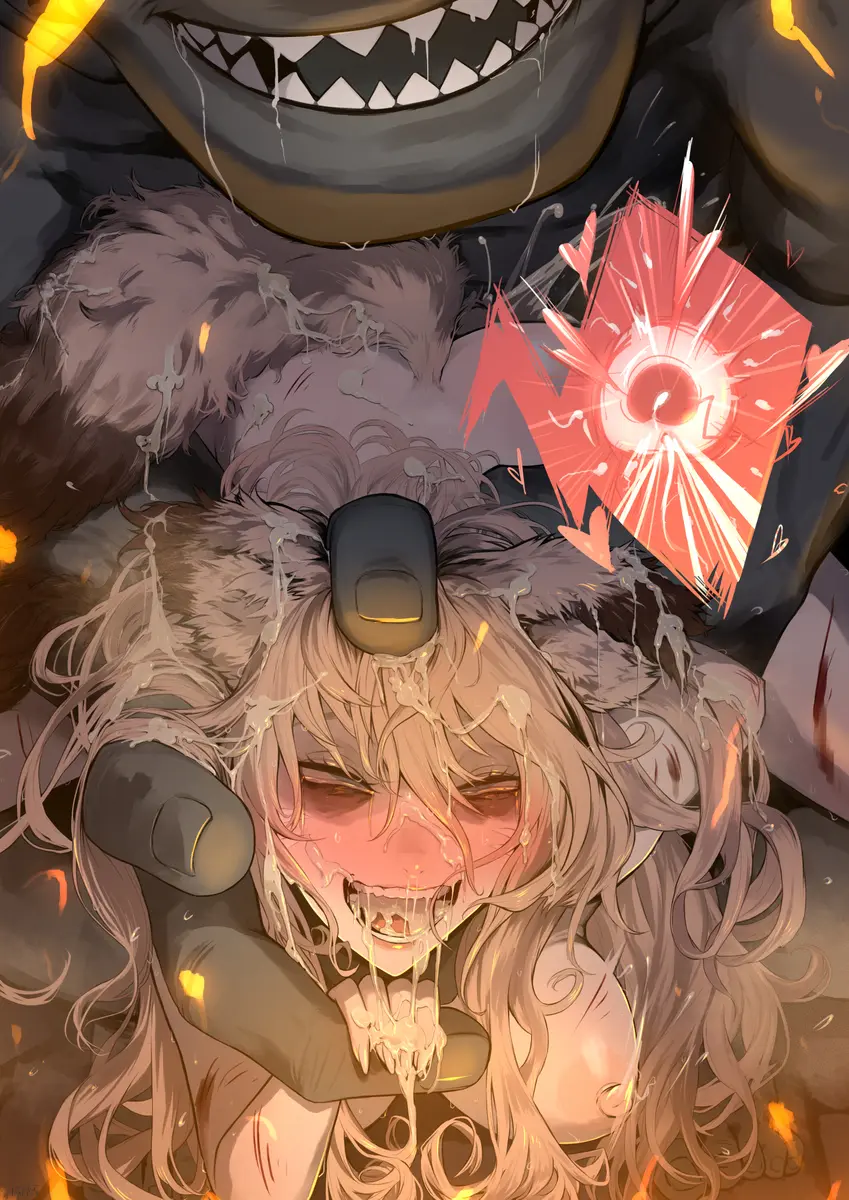 Image blush,breasts,female,long_hair,nipples,open_mouth,red_eyes,absurdres,blue_hair,cum,nude,straight,sex,freckles,size_difference,blonde_hair,completely_nude,medium_breasts,crying,monster,vaginal_penetration,restrained,sex_from_behind,crying_with_eyes_open,rape,torn_clothes,tears,arm_grab,zoophilia,defeat,ape,ryona,arm_held_back,injury,shitappa0120