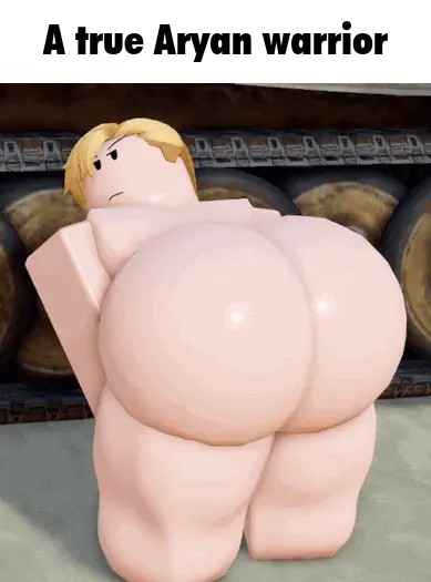 Image solo,1boy,male,nude,ass,femboy,male_only,nude_male,tagme,blonde_hair,artist_request,3d,animated,gif,2024,outside,meme,feminine,roblox,robloxian,twerking,grumpy,source_request,shitpost,meme_caption,panzerjungen,erich_kraus,german_male